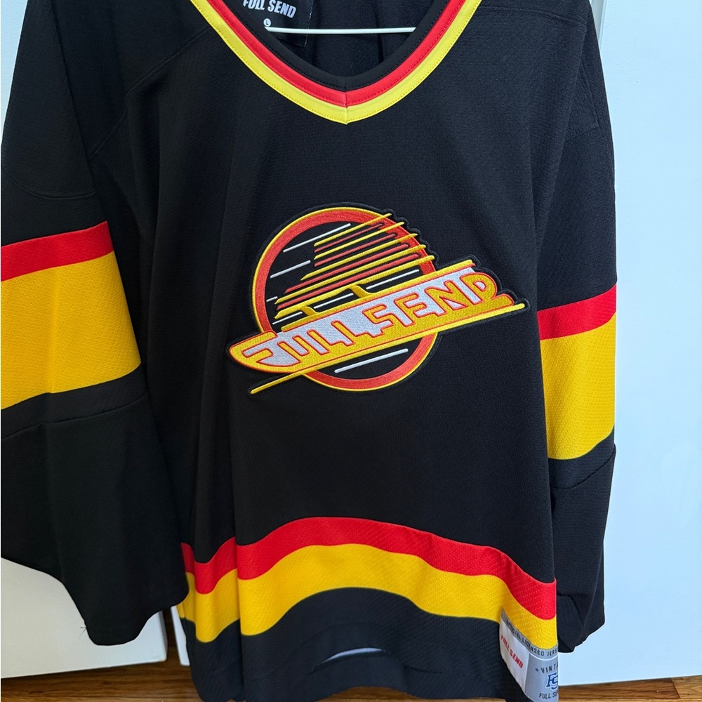 Full Send Men's Black Hockey Jersey